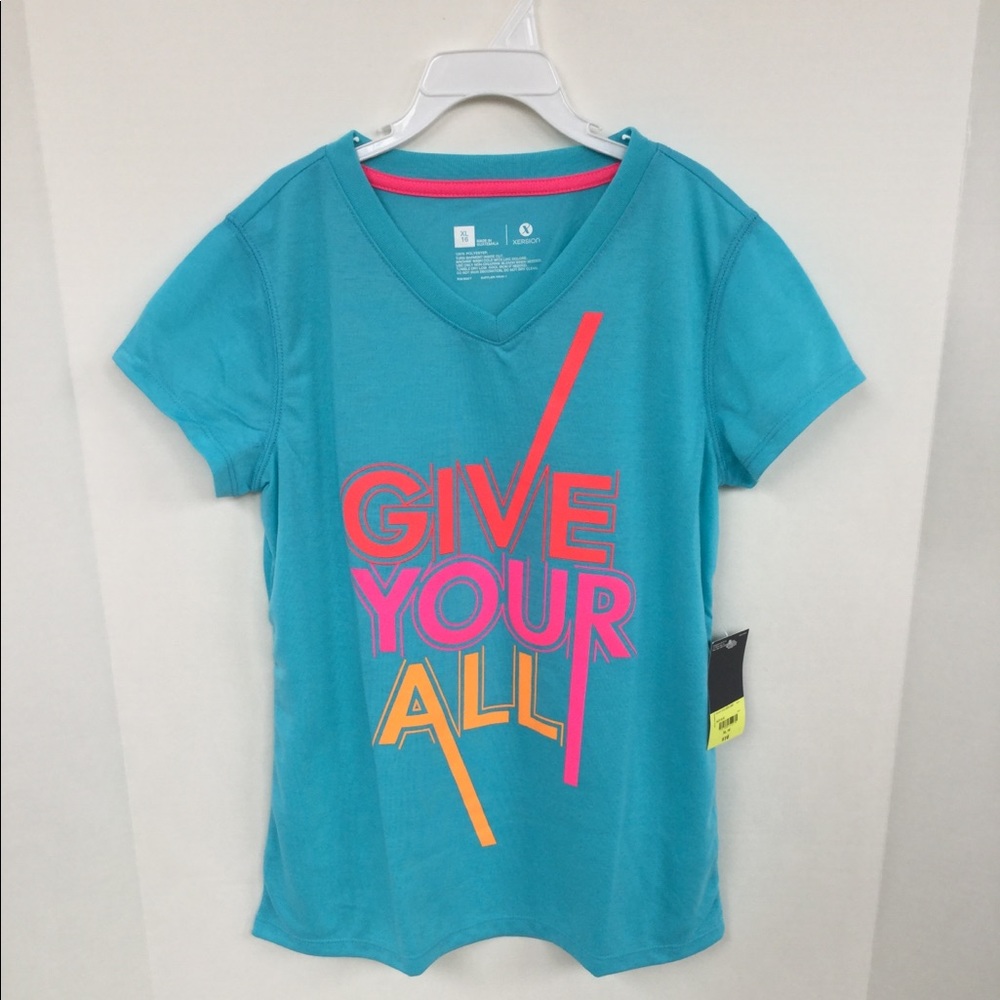 Xersion Girls Short Sleeve Shirt